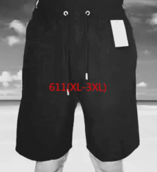Мужские летние шорты ТМ CASTOM Арт.611 (черные) 