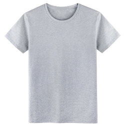Мужская футболка Castom 100% Хлопок (серая) Арт.1822