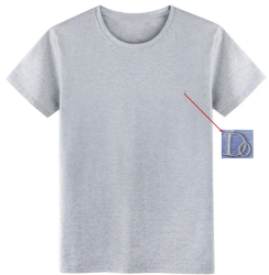 Мужская футболка Doomilai 100% хлопок (серый) Арт.1840