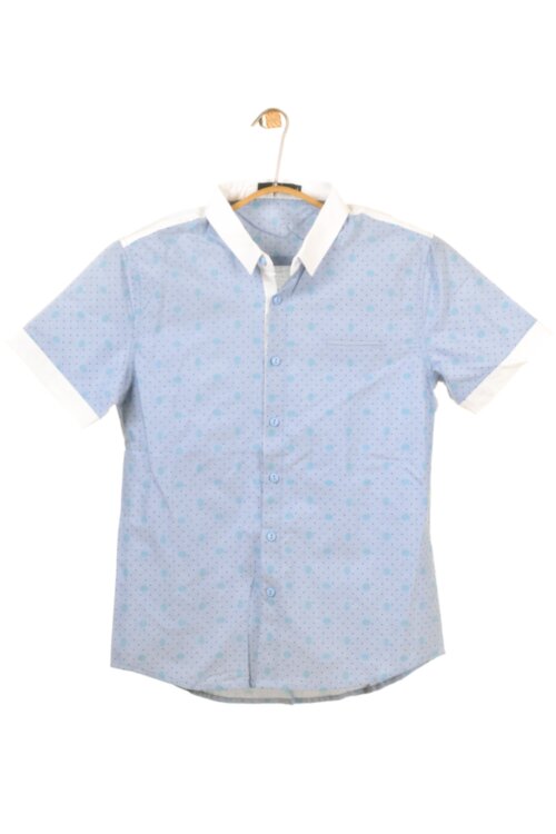 Мужская Рубашка 100% хлопок "Arbkle" Арт.68817(голубая), фото 1