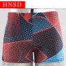  Мужские купальные плавки HNSD арт.5907-красные, фото 2
