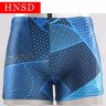  Мужские купальные плавки HNSD арт.5907-синие, фото 2